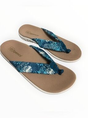 Spenco Victoria Tropic sandals in Tropical Blue EUC men’s size 11